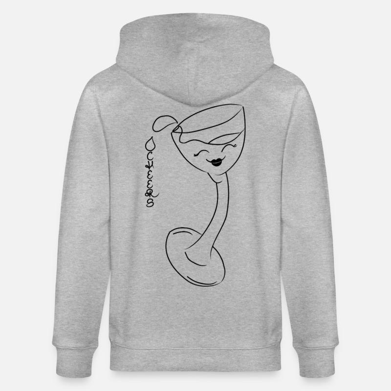 Santé ! - Veste à capuche bio CULTIVATOR Stanley/Stella Unisexe - gris chiné