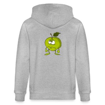 Mad apple - Stanley/Stella CULTIVATOR  Unisex Organic Hooded Jacket - heather grey - Back - Luana (180cm)