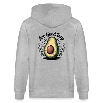 Avo Bonne Journée - Veste à capuche bio CULTIVATOR Stanley/Stella Unisexe - gris chiné - Dos - Luana (180cm)