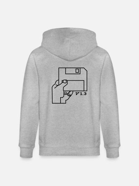 Amiga Workbench Disk - Stanley/Stella Unisex Bio-Kapuzenjacke CULTIVATOR - Grau meliert
