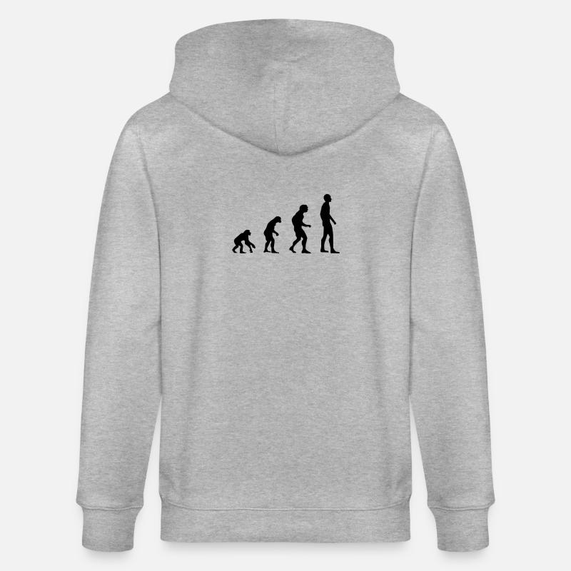 evolution - Stanley/Stella CULTIVATOR  Unisex Organic Hooded Jacket - heather grey