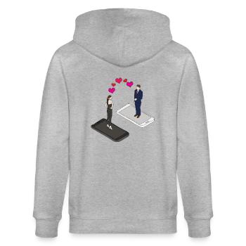 dating online Mobile Internetdate love dating - Stanley/Stella CULTIVATOR  Unisex Organic Hooded Jacket - heather grey - Back - Luana (180cm)