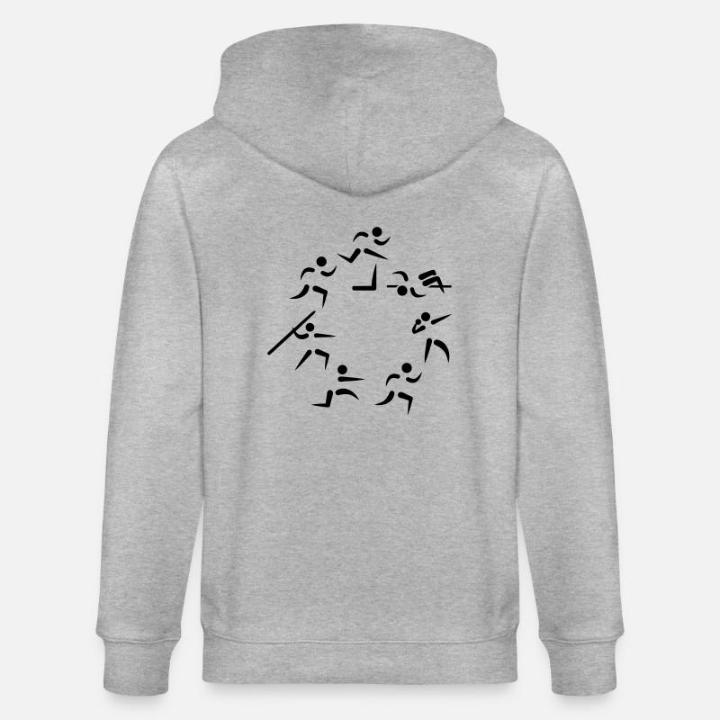 Heptathlon - Veste à capuche bio CULTIVATOR Stanley/Stella Unisexe - gris chiné