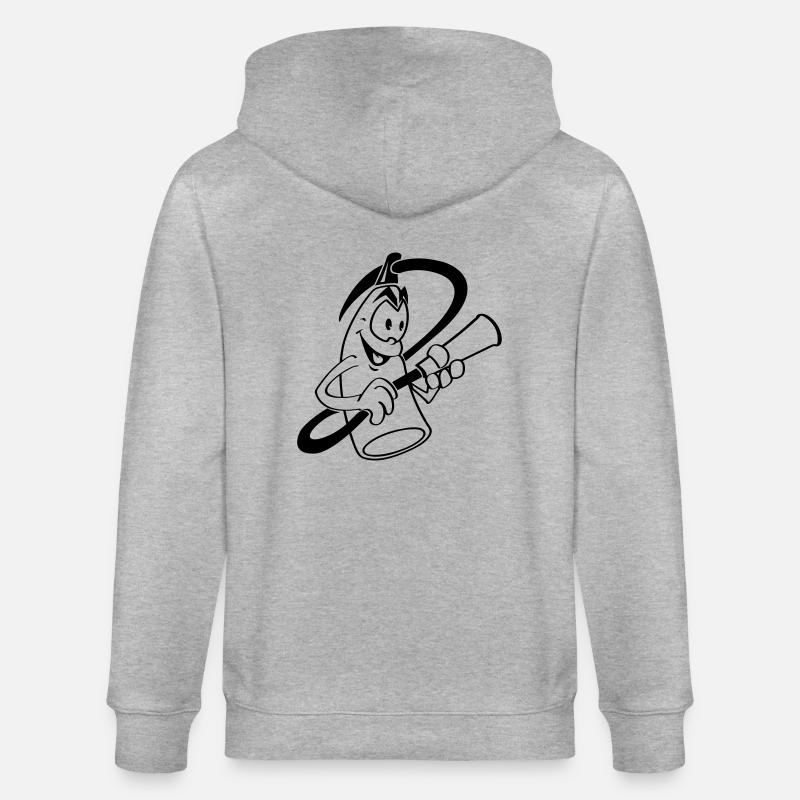 extinctoon - Veste à capuche bio CULTIVATOR Stanley/Stella Unisexe - gris chiné