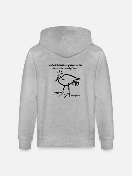 Möwe - Stanley/Stella Unisex Bio-Kapuzenjacke CULTIVATOR - Grau meliert