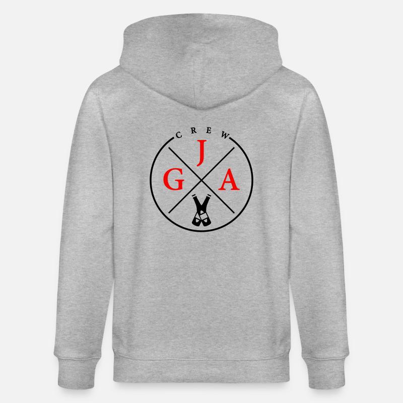 jga crew bier - Stanley/Stella Unisex Bio-Kapuzenjacke CULTIVATOR  - Grau meliert