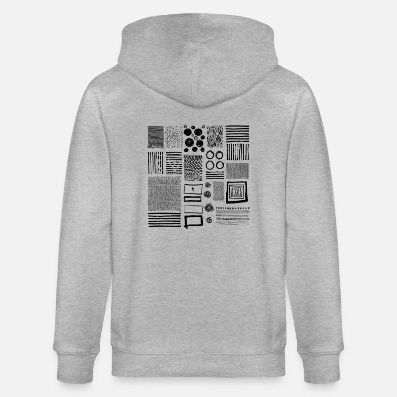 Graphique - Veste à capuche bio CULTIVATOR Stanley/Stella Unisexe - gris chiné