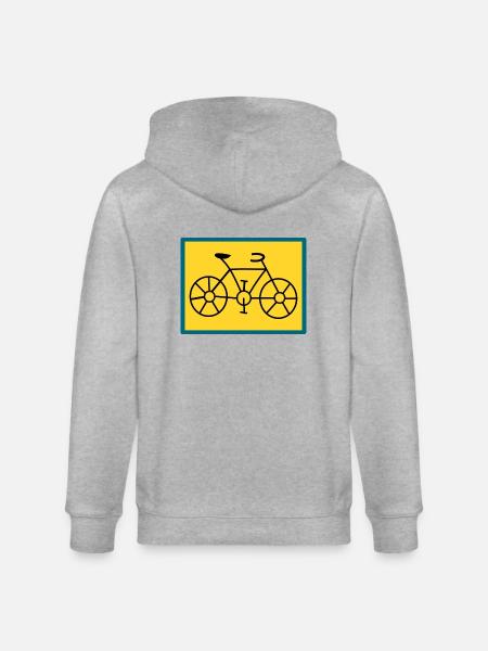 VÉLO. VELO - Veste à capuche bio CULTIVATOR Stanley/Stella Unisexe - gris chiné