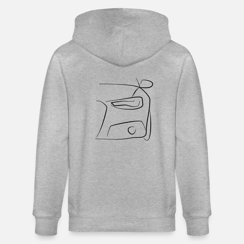 Auto Front Scheinwerfer Tribal - Stanley/Stella Unisex Bio-Kapuzenjacke CULTIVATOR  - Grau meliert