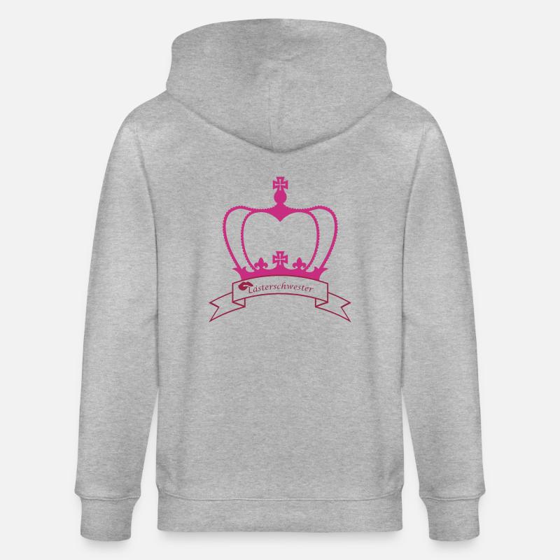 Lästerschwester - Stanley/Stella Unisex Bio-Kapuzenjacke CULTIVATOR - Grau meliert
