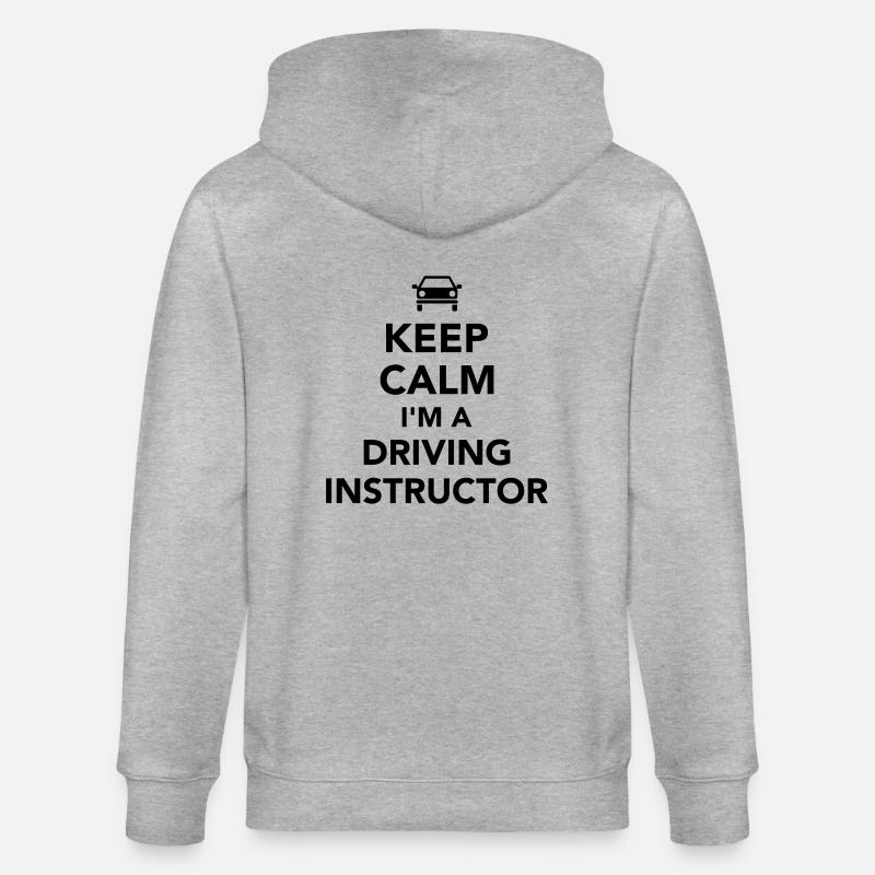 Driving instructor - Veste à capuche bio CULTIVATOR Stanley/Stella Unisexe - gris chiné