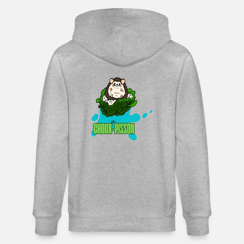 Choupisson - Stanley/Stella Unisex Bio-Kapuzenjacke CULTIVATOR  - Grau meliert