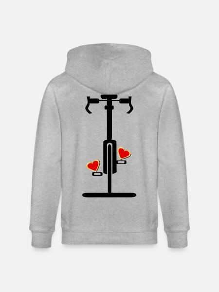 Saint-Valentin Cycling Cycling - Veste à capuche bio CULTIVATOR Stanley/Stella Unisexe - gris chiné