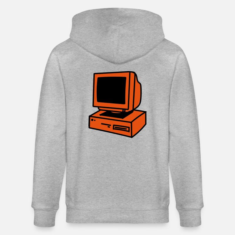 Computer - Veste à capuche bio CULTIVATOR Stanley/Stella Unisexe - gris chiné