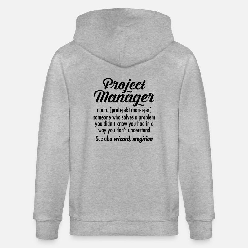 Project Manager - Definition - Veste à capuche bio CULTIVATOR Stanley/Stella Unisexe - gris chiné