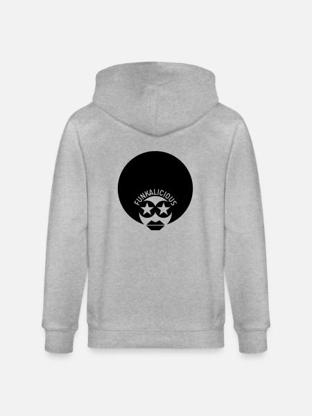 girl_funkalicious03 - Stanley/Stella CULTIVATOR  Unisex Organic Hooded Jacket - heather grey