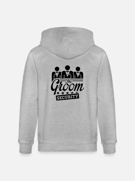 the_groom__security__f1 - Stanley/Stella CULTIVATOR  Unisex Organic Hooded Jacket - heather grey