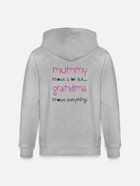 Grandma - Stanley/Stella Unisex Bio-Kapuzenjacke CULTIVATOR  - Grau meliert