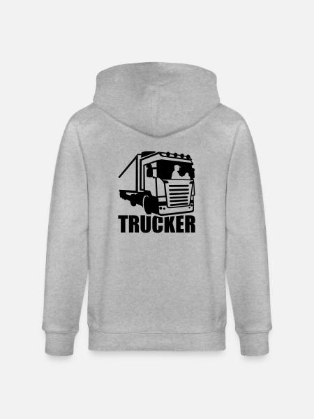 Trucker - Stanley/Stella CULTIVATOR  Unisex Organic Hooded Jacket - heather grey