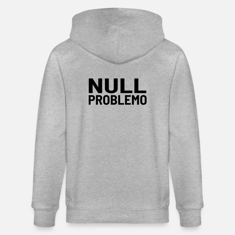 Zero problem, no problem - Stanley/Stella CULTIVATOR  Unisex Organic Hooded Jacket - heather grey