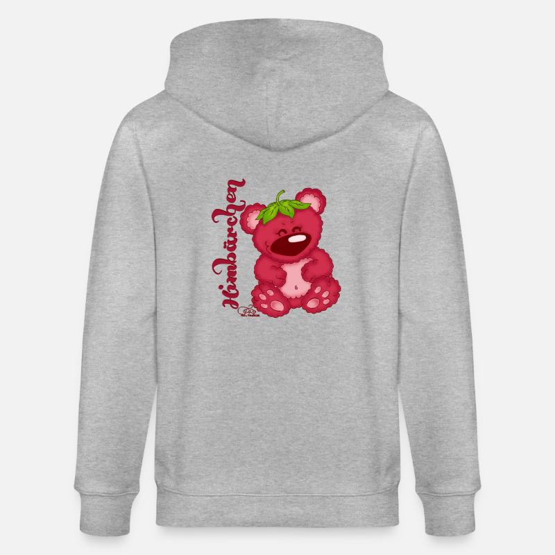 Himbärchen mit Text - Stanley/Stella Unisex Bio-Kapuzenjacke CULTIVATOR  - Grau meliert