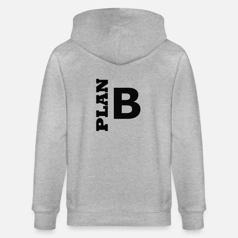 Plan B / Super als Geschenkidee - Stanley/Stella Unisex Bio-Kapuzenjacke CULTIVATOR  - Grau meliert