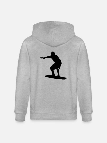 Surfeurs surfeurs surf surfeurs surfeurs - Veste à capuche bio CULTIVATOR Stanley/Stella Unisexe - gris chiné