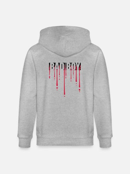Blood Bad Boy - Stanley/Stella CULTIVATOR Unisex Organic Hooded Jacket - heather grey