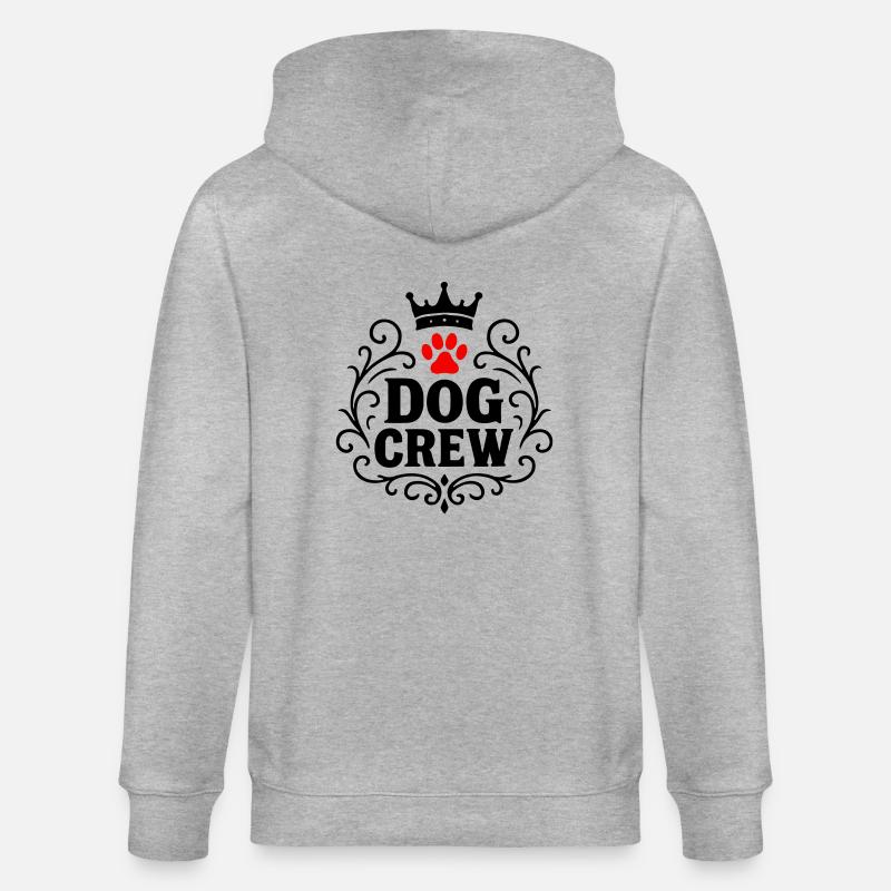Hunde Crew - Stanley/Stella Unisex Bio-Kapuzenjacke CULTIVATOR  - Grau meliert