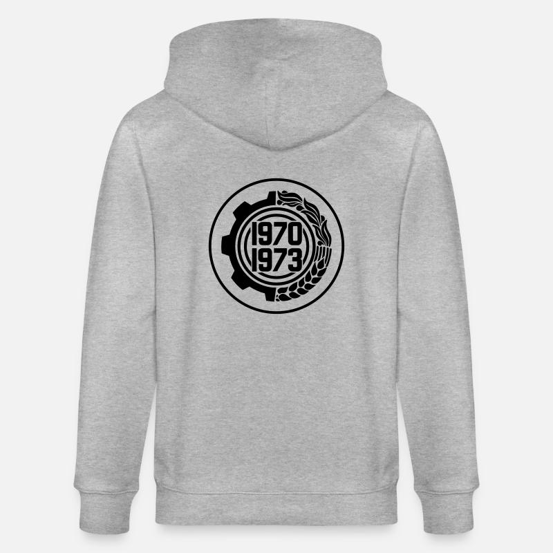 Dourou: Un centime Algérien (1ct) - Veste à capuche bio CULTIVATOR Stanley/Stella Unisexe - gris chiné