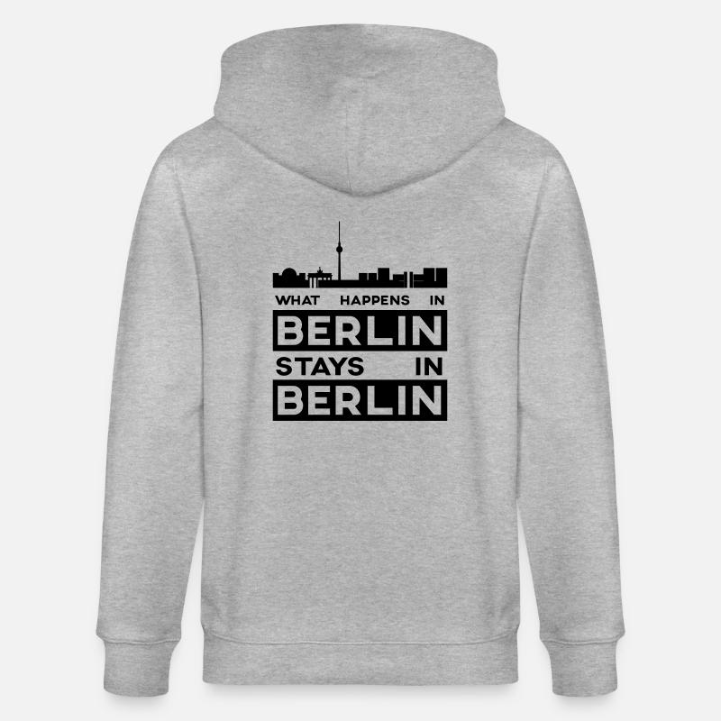 Berlin - Stanley/Stella Unisex Bio-Kapuzenjacke CULTIVATOR  - Grau meliert
