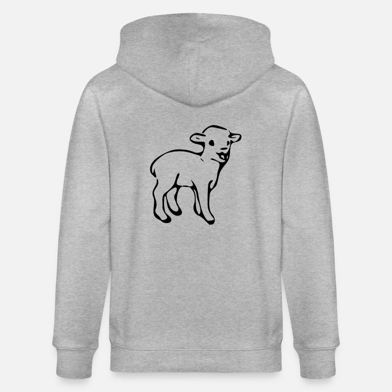 Lamm - Stanley/Stella Unisex Bio-Kapuzenjacke CULTIVATOR  - Grau meliert