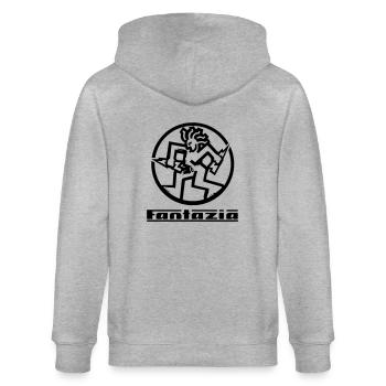 Fantazia Rund - Stanley/Stella Unisex Bio-Kapuzenjacke CULTIVATOR  - Grau meliert - Hinten - Luana (180cm)