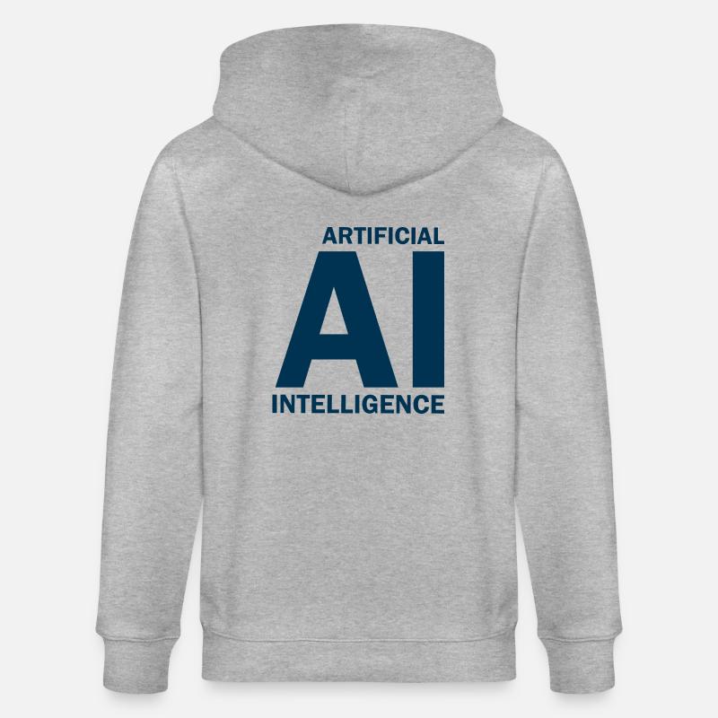 Artificial Intelligence - Artificial Intelligence - Stanley/Stella CULTIVATOR  Unisex Organic Hooded Jacket - heather grey