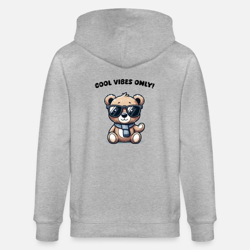 Lunettes de soleil Teddy Bear - Veste à capuche bio CULTIVATOR Stanley/Stella Unisexe - gris chiné