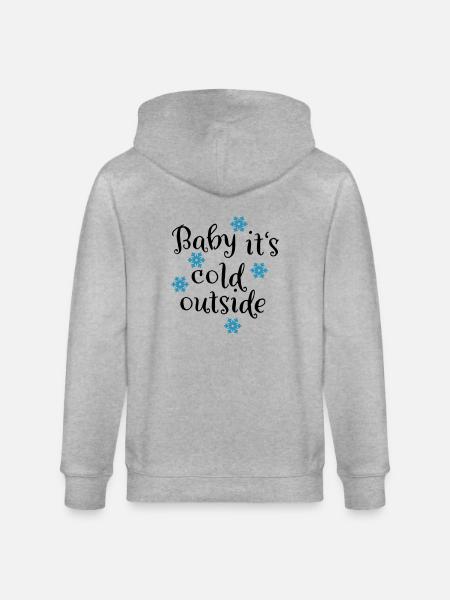 Schnee - Stanley/Stella CULTIVATOR  Unisex Organic Hooded Jacket - heather grey