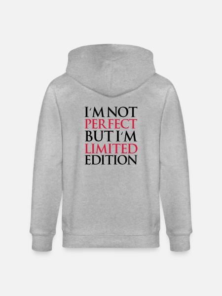 not_perfect_but_limited_edition - Stanley/Stella CULTIVATOR  Unisex Organic Hooded Jacket - heather grey