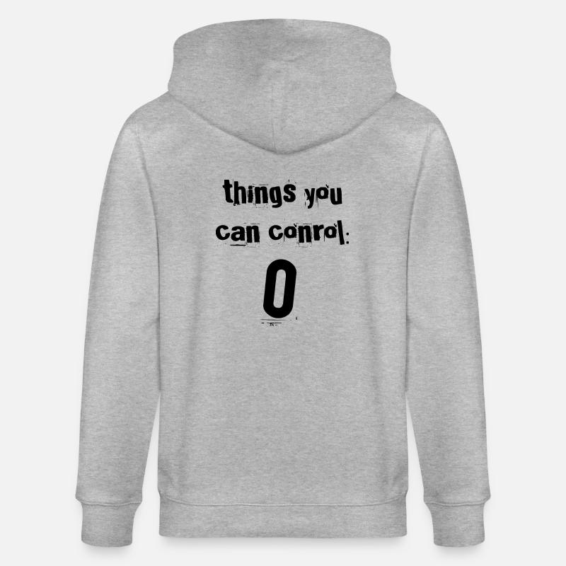 Things You Can Control Zero - Stanley/Stella Unisex Bio-Kapuzenjacke CULTIVATOR  - Grau meliert