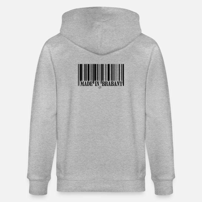 BARCODE Made in Brabant - Veste à capuche bio CULTIVATOR Stanley/Stella Unisexe - gris chiné