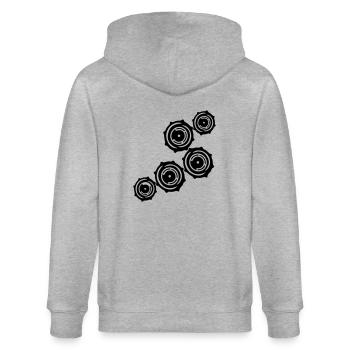 verbindungen mikrochip daten elektronisch cool des - Stanley/Stella Unisex Bio-Kapuzenjacke CULTIVATOR  - Grau meliert - Hinten - Luana (180cm)