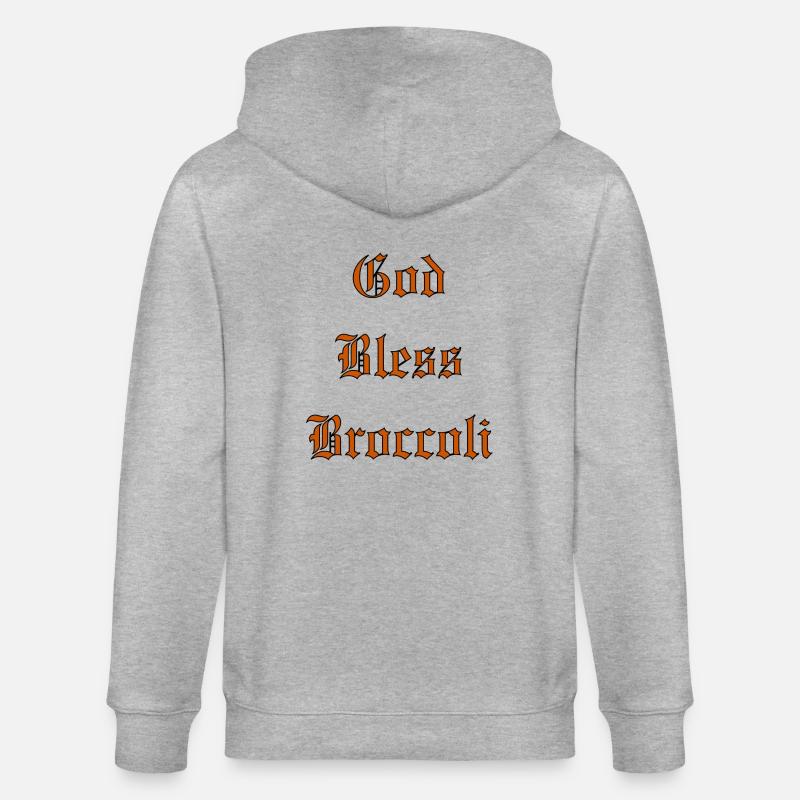 GodBlessBroccoli - Stanley/Stella Unisex Bio-Kapuzenjacke CULTIVATOR  - Grau meliert