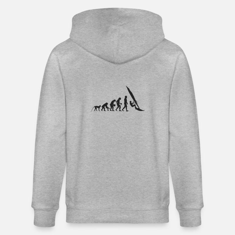 Evolution Windsurfing - Veste à capuche bio CULTIVATOR Stanley/Stella Unisexe - gris chiné