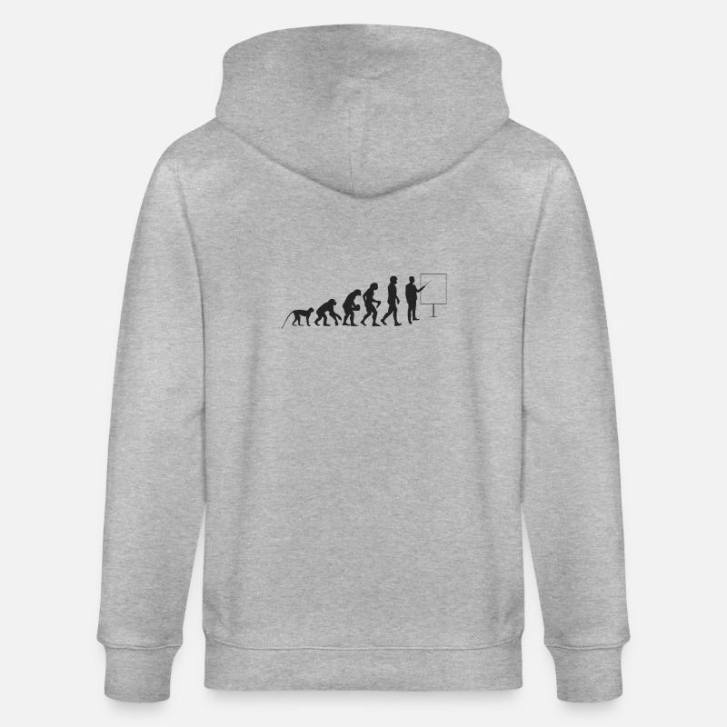 Lehrer Evolution - Stanley/Stella Unisex Bio-Kapuzenjacke CULTIVATOR  - Grau meliert