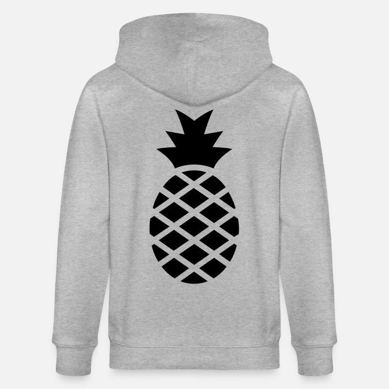 Ananas - Veste à capuche bio CULTIVATOR Stanley/Stella Unisexe - gris chiné