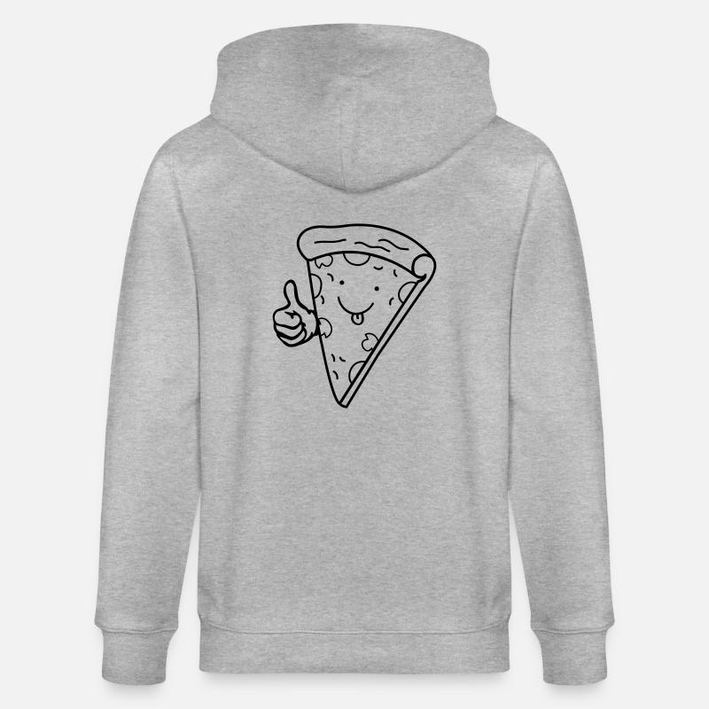 Pizza Bande Dessinée 01 - Veste à capuche bio CULTIVATOR Stanley/Stella Unisexe - gris chiné