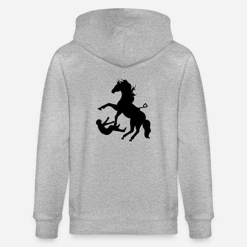 cheval - Veste à capuche bio CULTIVATOR Stanley/Stella Unisexe - gris chiné