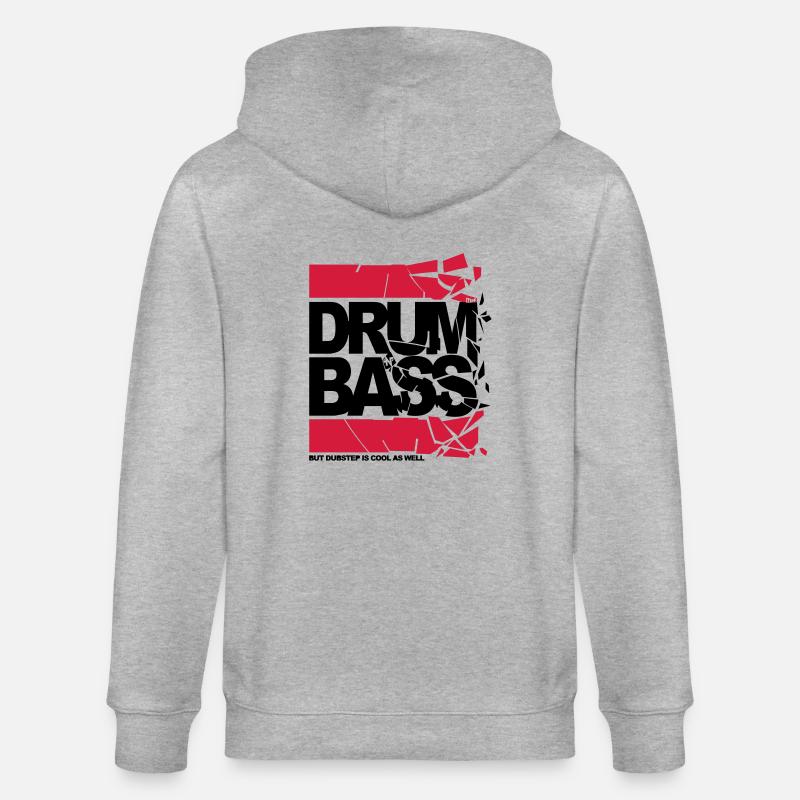 final dnb shattered - Stanley/Stella Unisex Bio-Kapuzenjacke CULTIVATOR  - Grau meliert