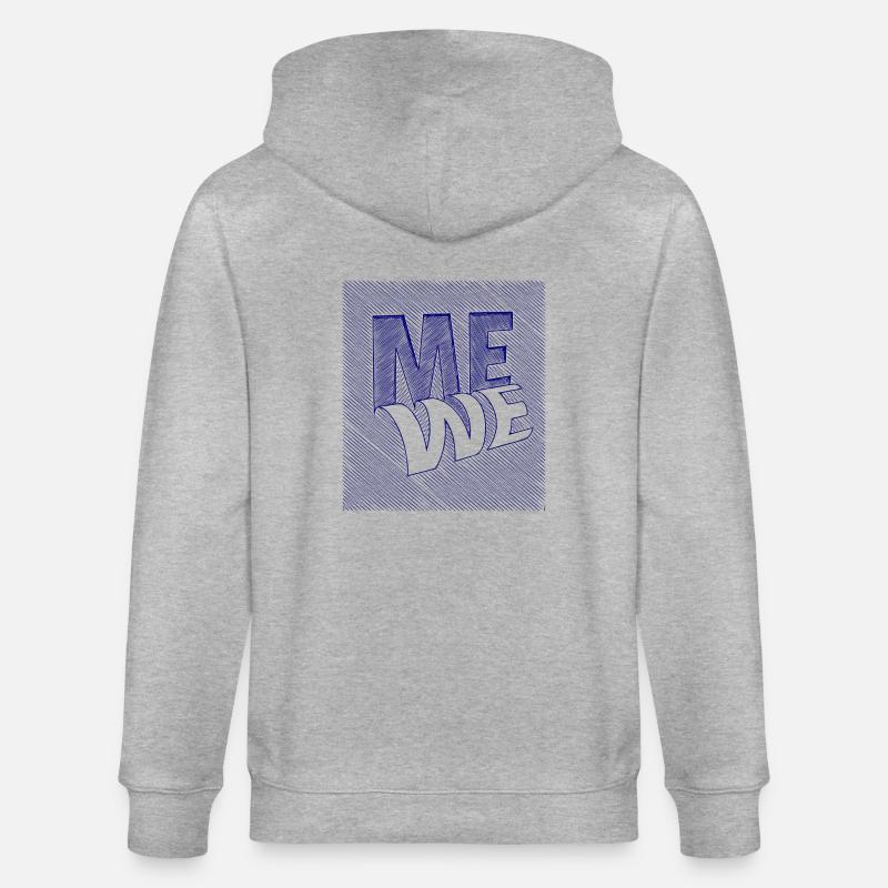 me we scribble - Stanley/Stella Unisex Bio-Kapuzenjacke CULTIVATOR  - Grau meliert