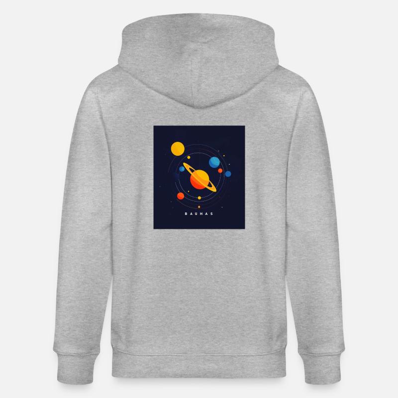 Système planétaire Bauhas - Veste à capuche bio CULTIVATOR Stanley/Stella Unisexe - gris chiné