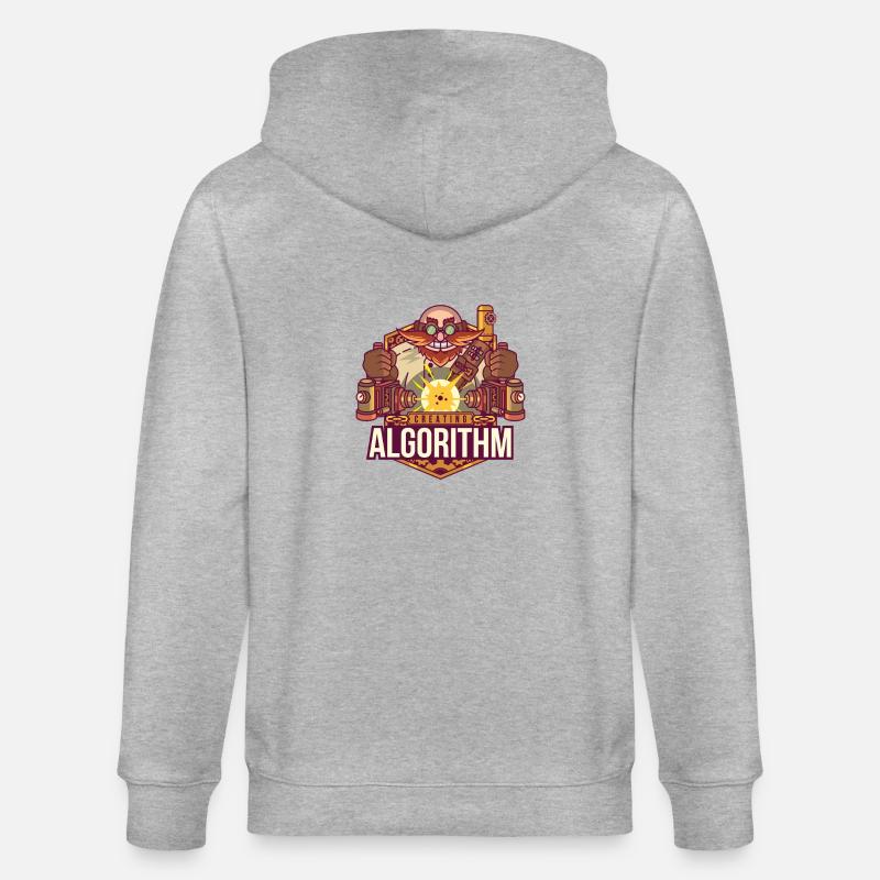 Software-Algorithmus - Stanley/Stella Unisex Bio-Kapuzenjacke CULTIVATOR  - Grau meliert